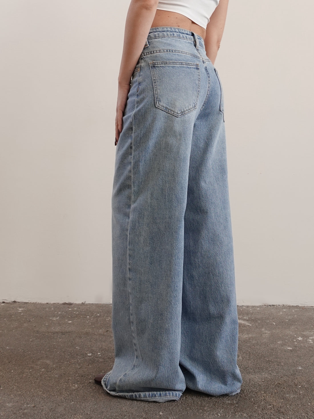 JEANS CRISS CROSS WIDE LEG - LAVAGGIO MEDIO 3390