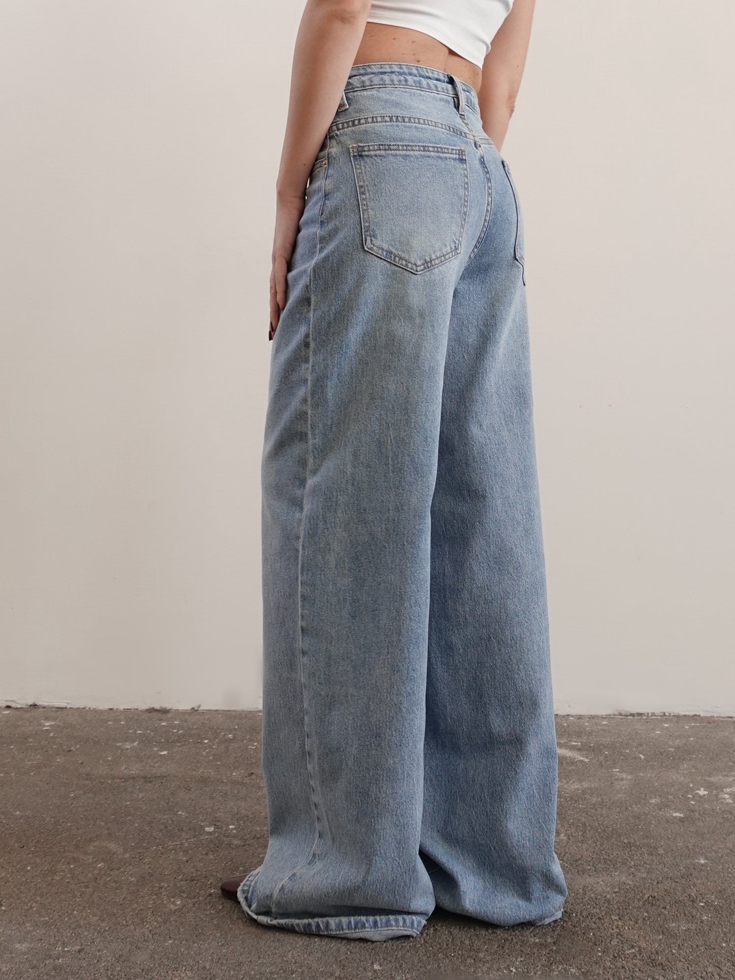 JEANS CRISS CROSS WIDE LEG - LAVAGGIO MEDIO 3390