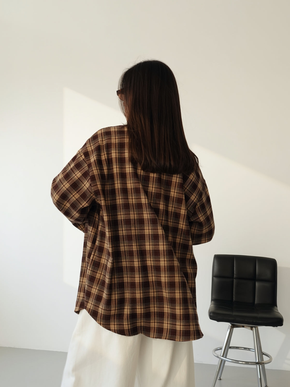 CAMICIA A QUADRI BERLINO - BURGUNDY/CAMEL 25726