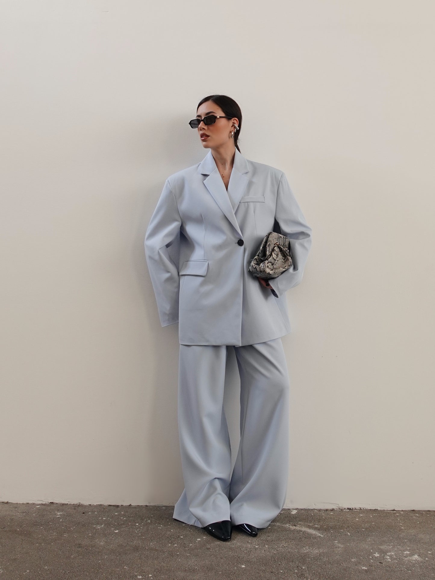 PANTALONI A PALAZZO CANDY - POLVERE 12639