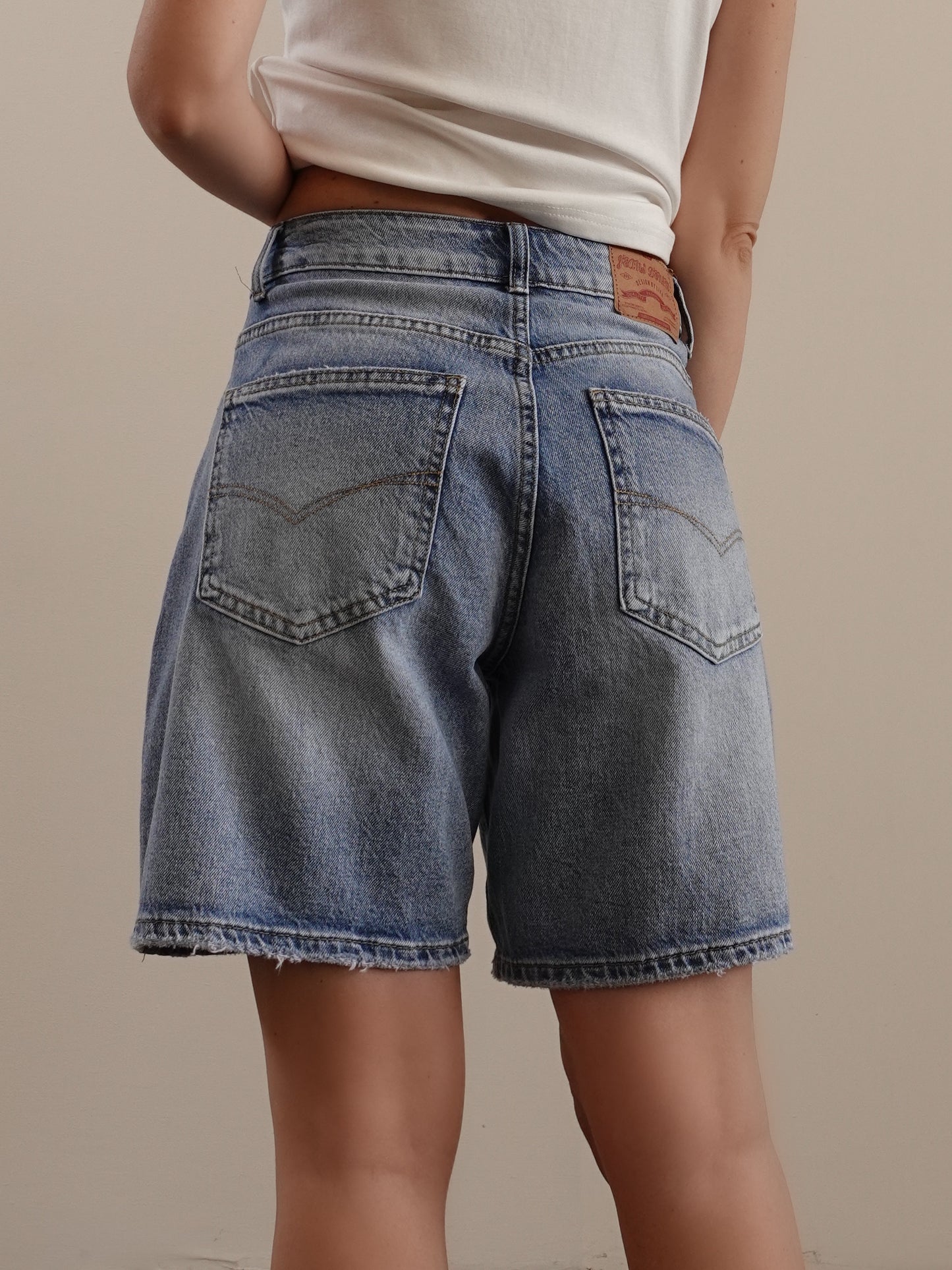 BERMUDA IN DENIM BASIC - LAVAGGIO MEDIO D311