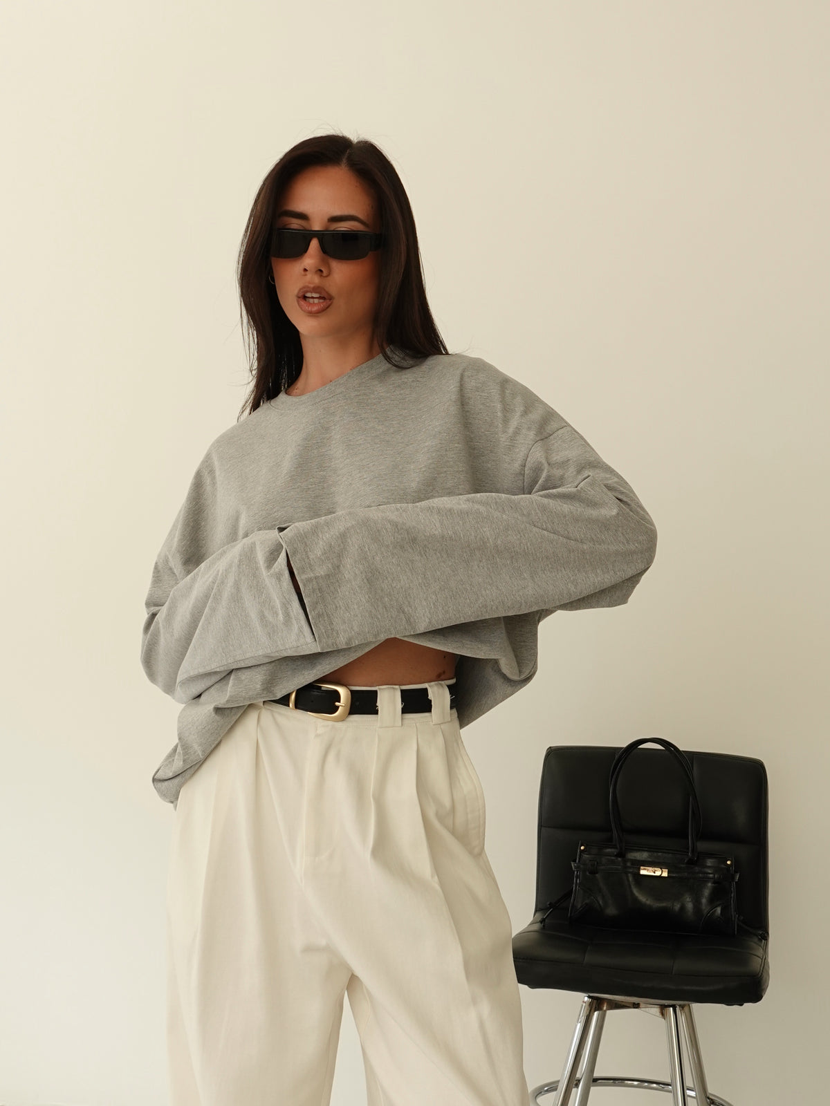 LONG-SLEEVE BASIC LUMINA - GRIGIO LD6024