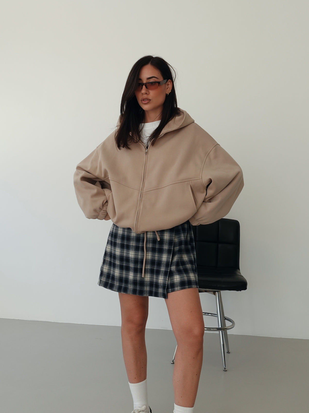 PANTAGONNA A QUADRI - BLU 268331