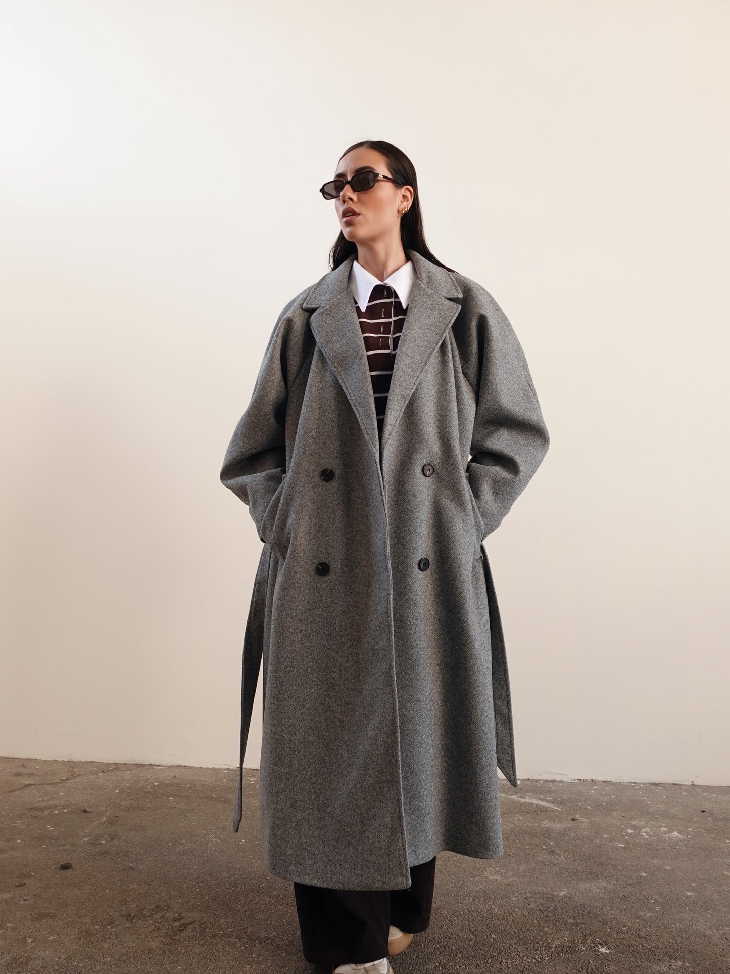 CAPPOTTO LUNGO OVERSIZE BALLOON FIT - GRIGIO CAP2