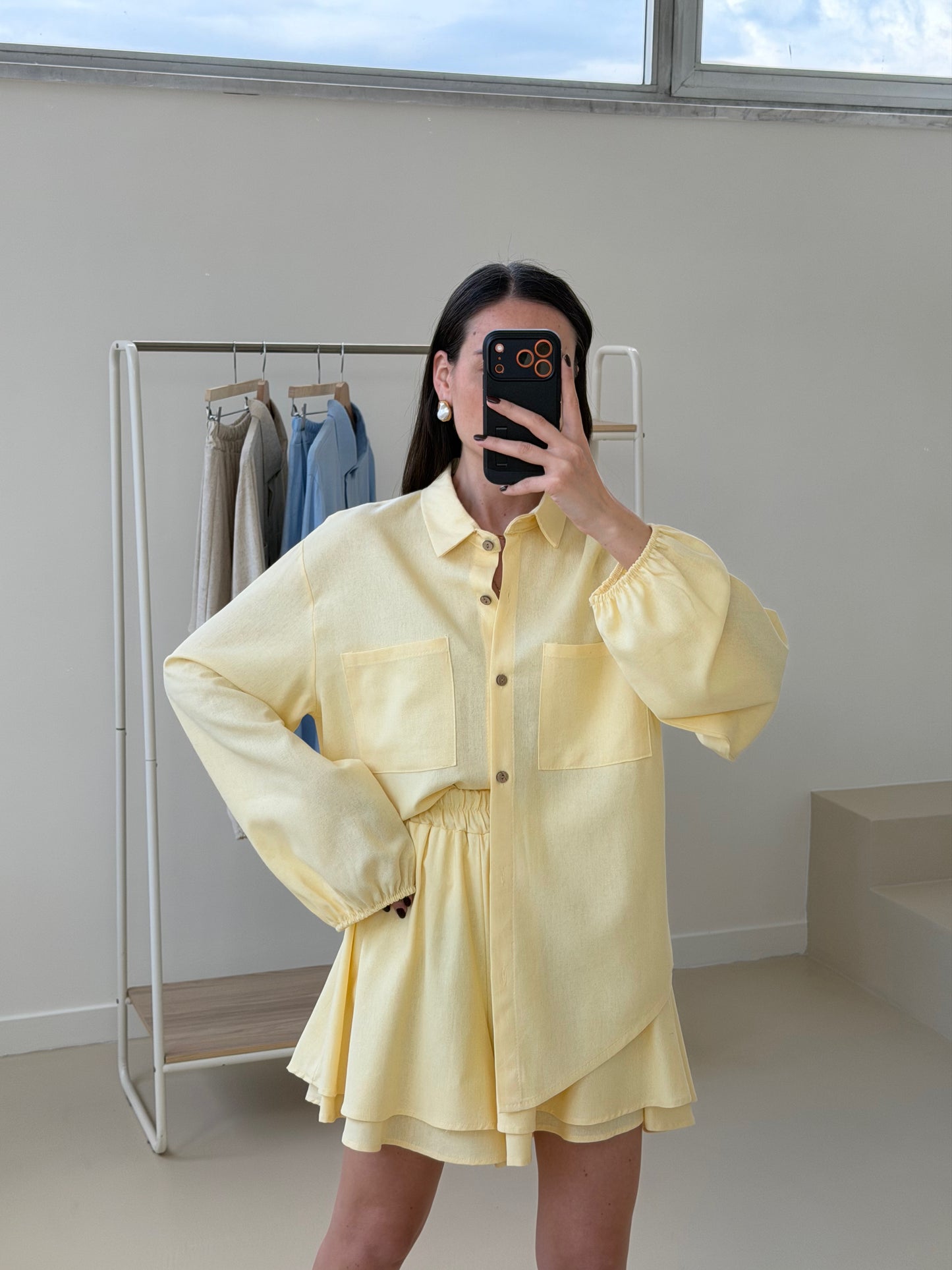 COORDINATO CAPRI IN LINO - GIALLO 2562