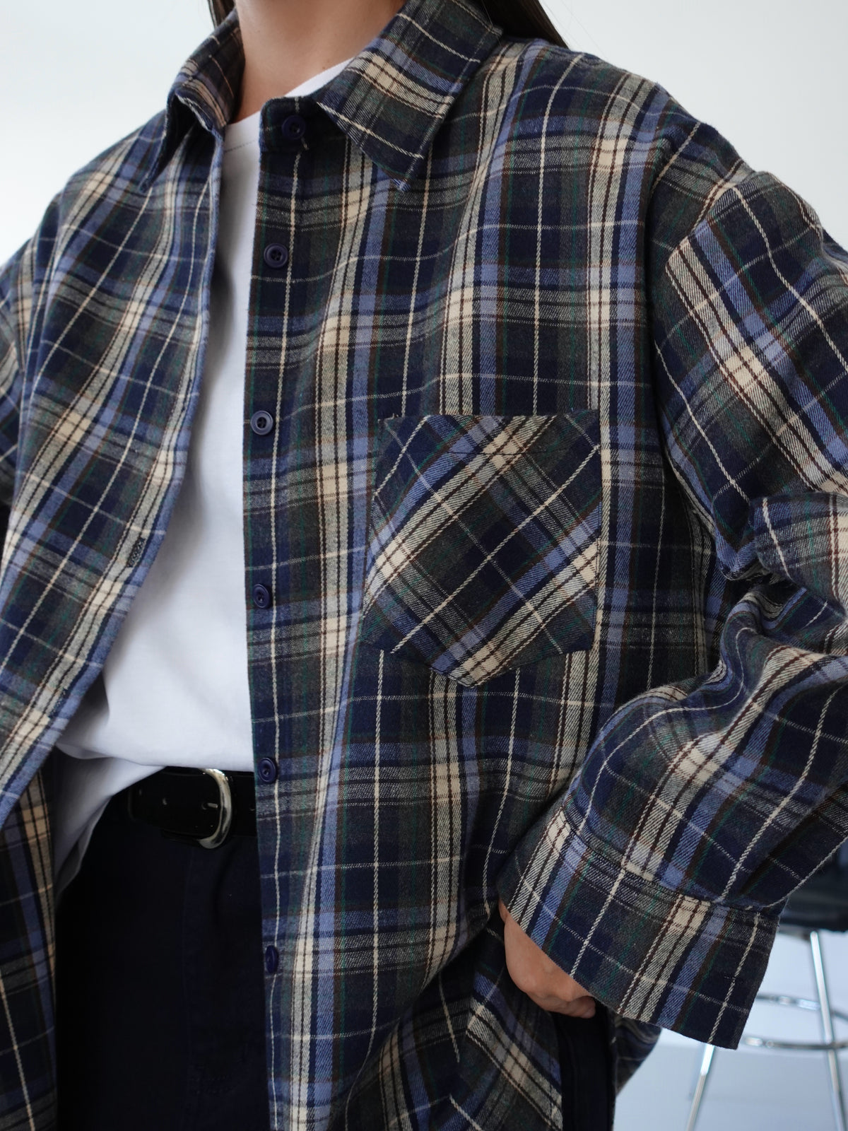 CAMICIA A QUADRI SOHO - BLU 17312