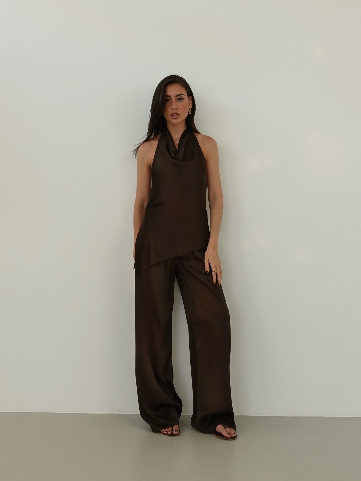 COORDINATO SATIN ACAPULCO - CIOCCOLATO 48514