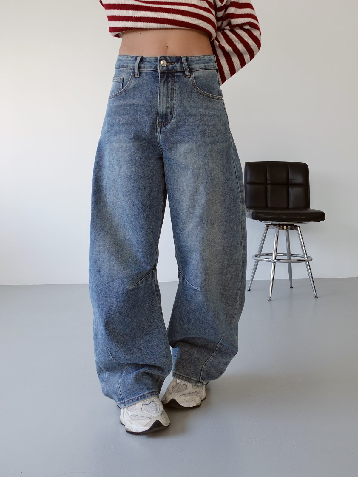 JEANS SKATER BALLOON FIT - LAVAGGIO MEDIO 32409