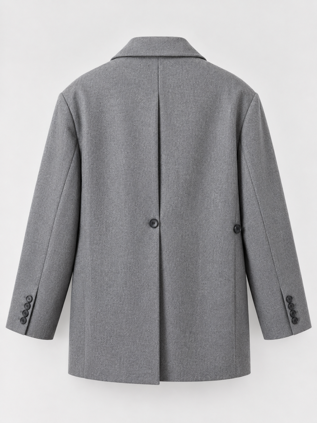 BLAZER IN LANA CON CHIUSURA REGOLABILE - GRIGIO HAR030