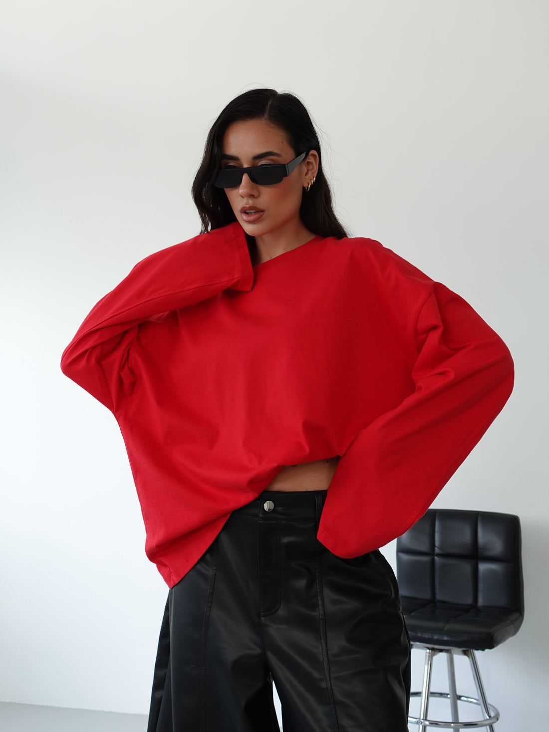 LONG-SLEEVE BASIC LUMINA - ROSSO LD6024