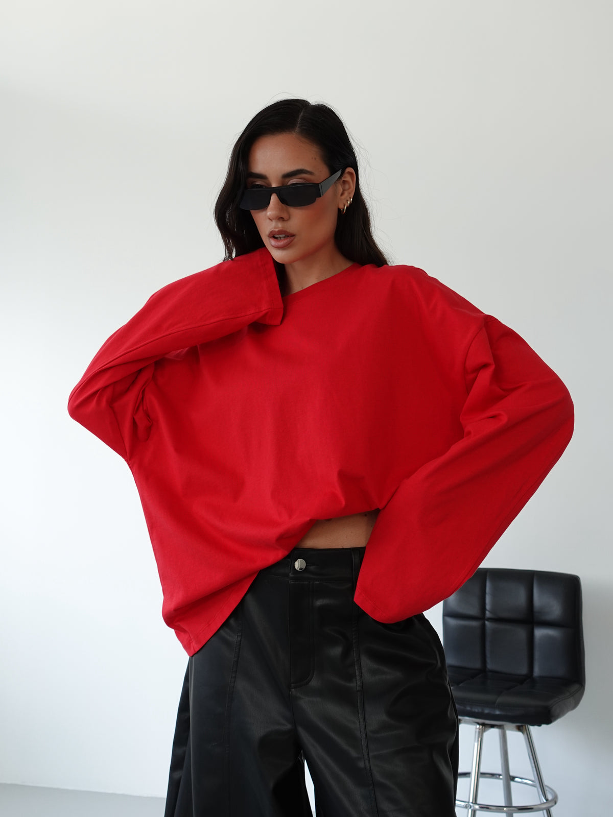 LONG-SLEEVE BASIC LUMINA - ROSSO LD6024