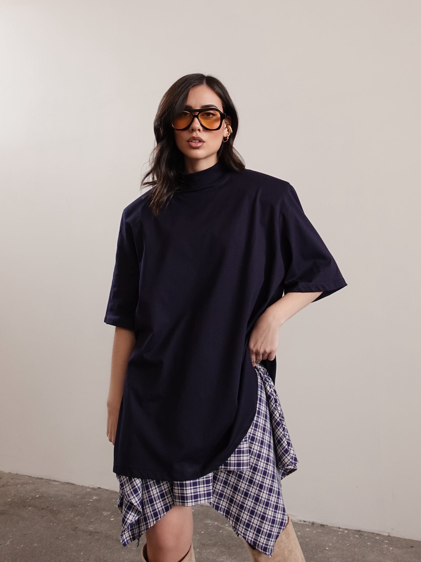 T-SHIRT GILDA CON SPALLINE - BLU