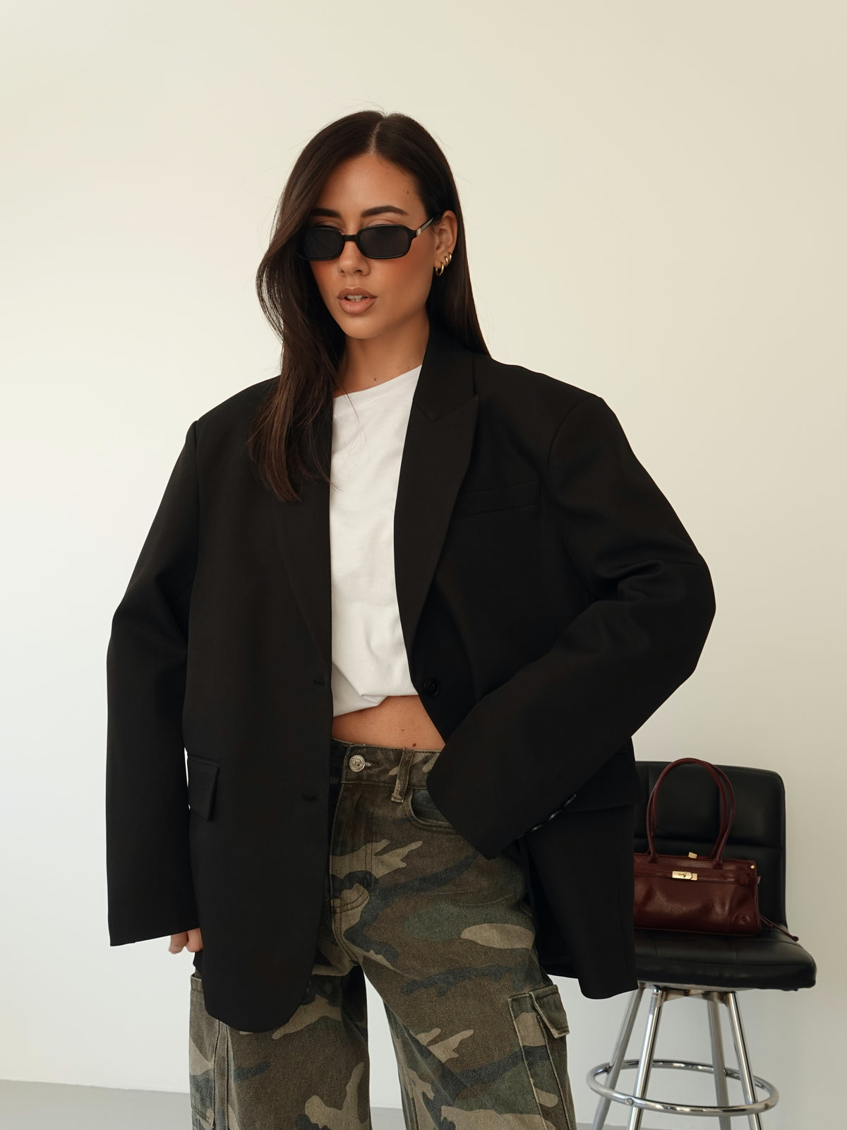 BLAZER OVERSIZE MANHATTAN - NERO 3151-3