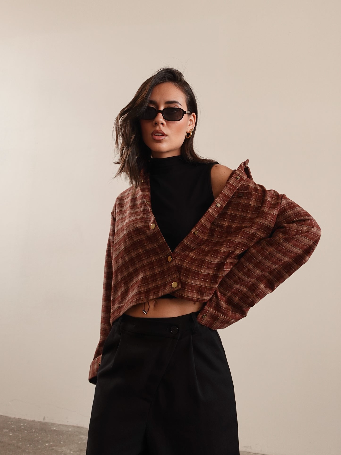 SET CAMICIA A QUADRI + CANOTTA - COCCIO 50206