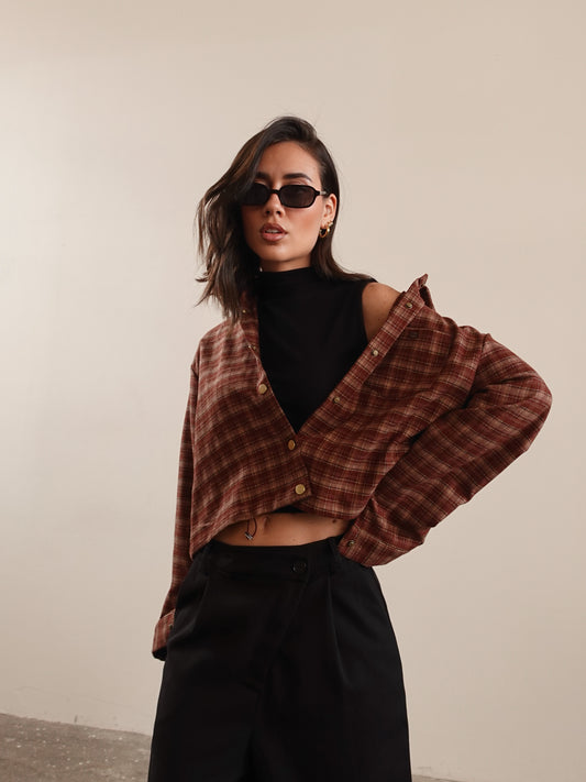 SET CAMICIA A QUADRI + CANOTTA - COCCIO 50206