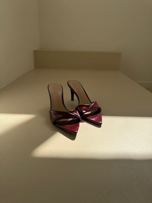 SANDALO MULES ROXANNE - BURGUNDY 2026