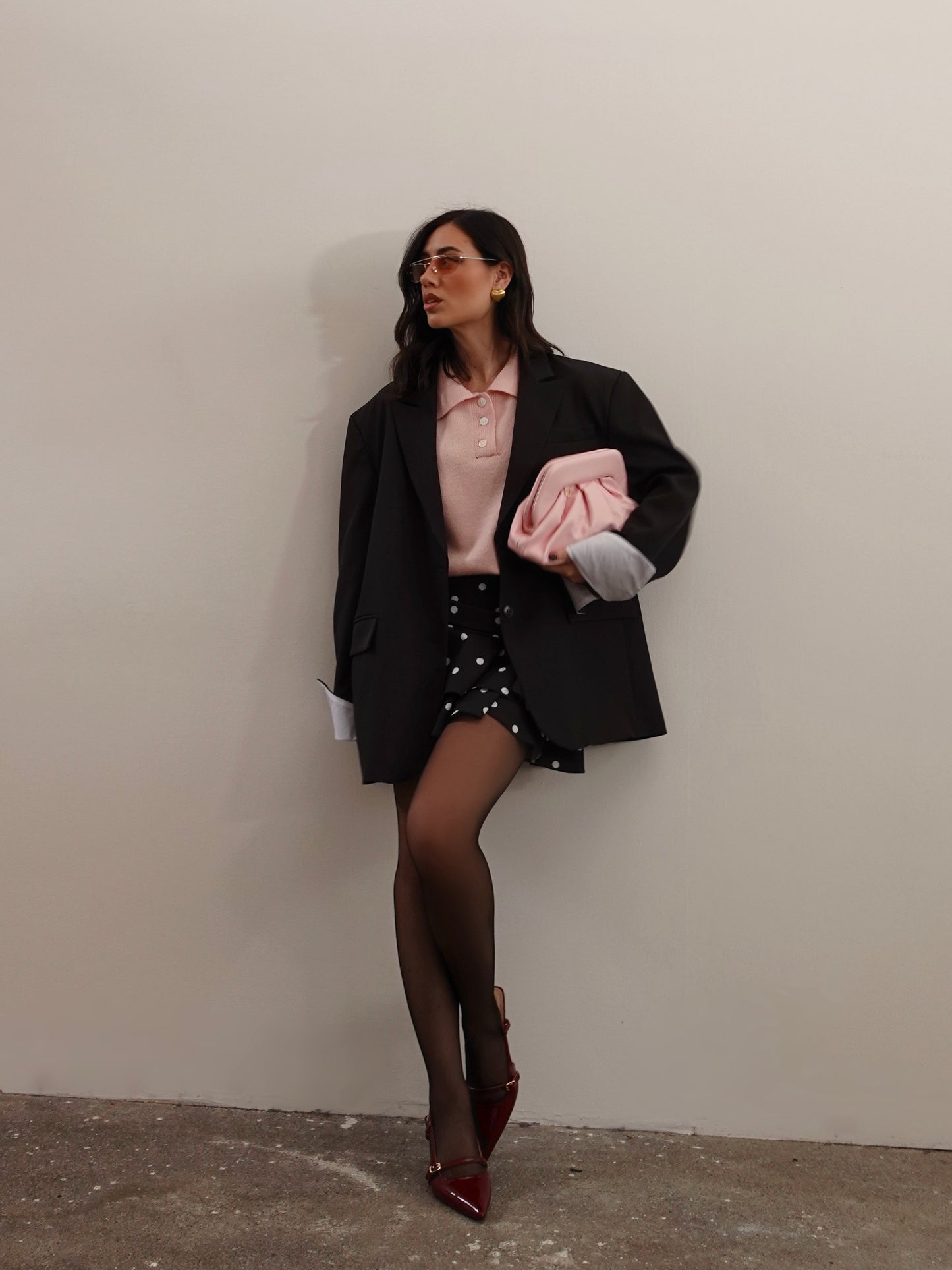 BLAZER OVERSIZE TIMES SQUARE - NERO 3151