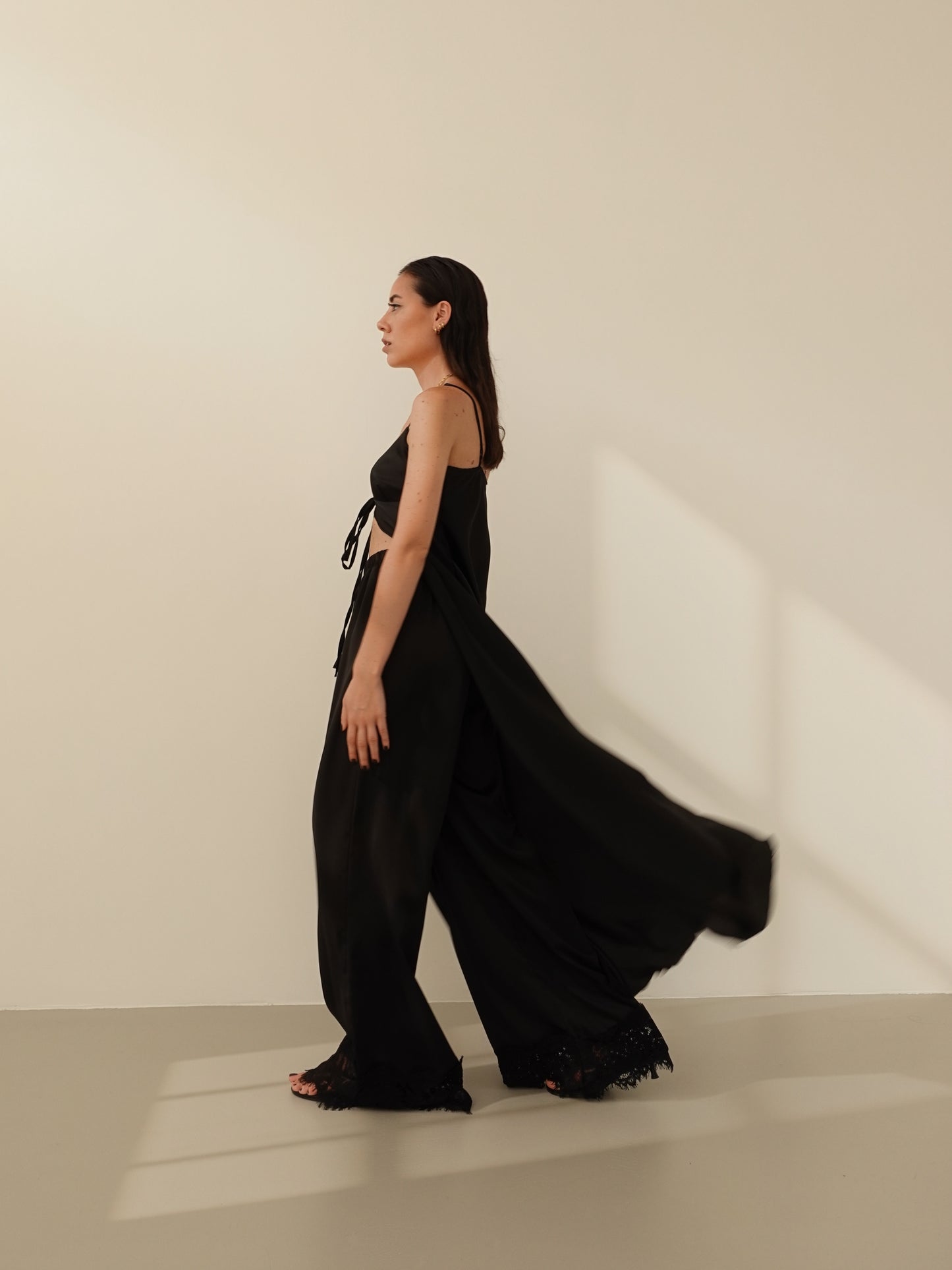 COORDINATO SATIN MONTECARLO - NERO 60621