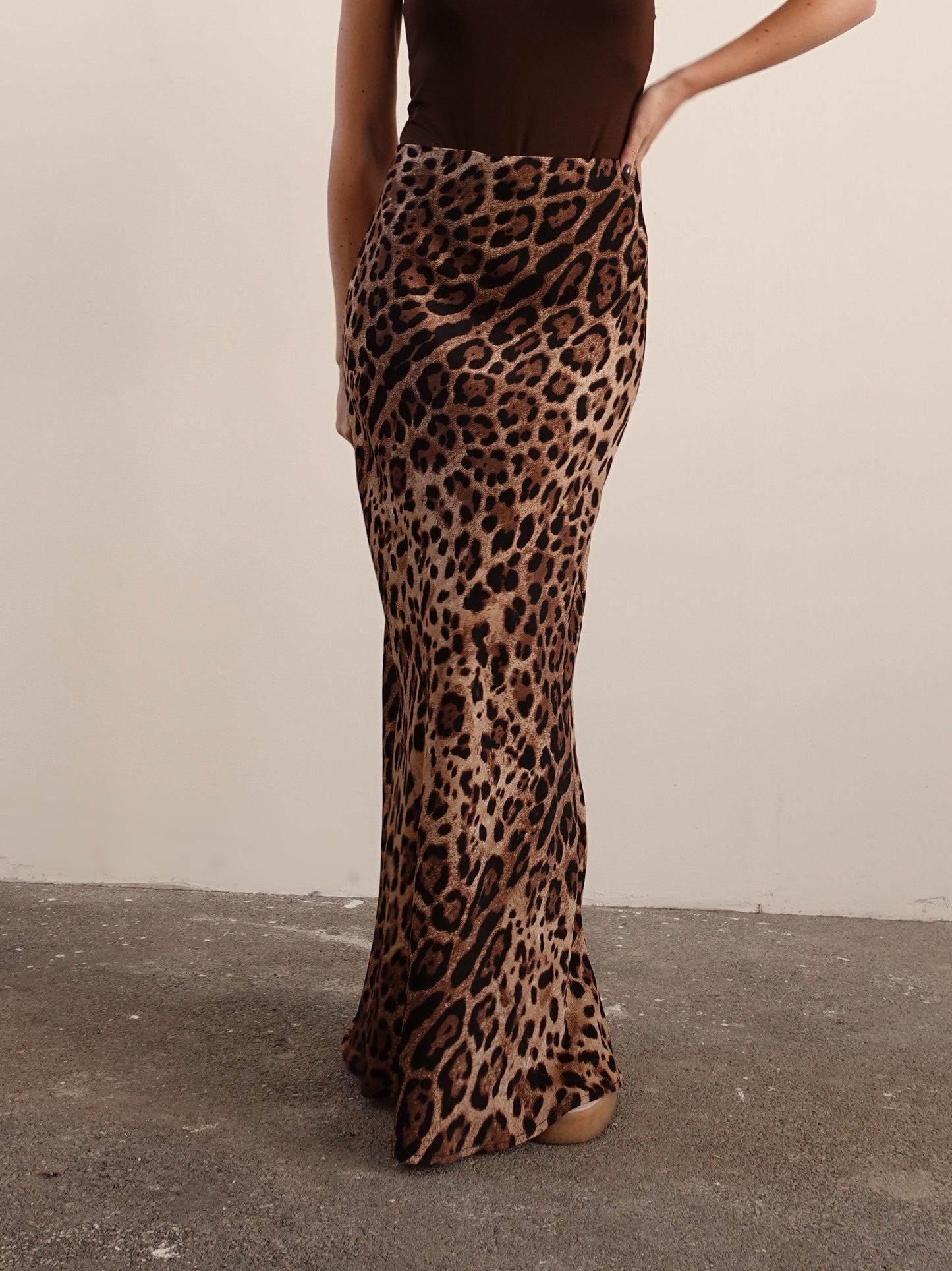 GONNA LONGUETTE ANIMALIER - LEOPARDATA 4244