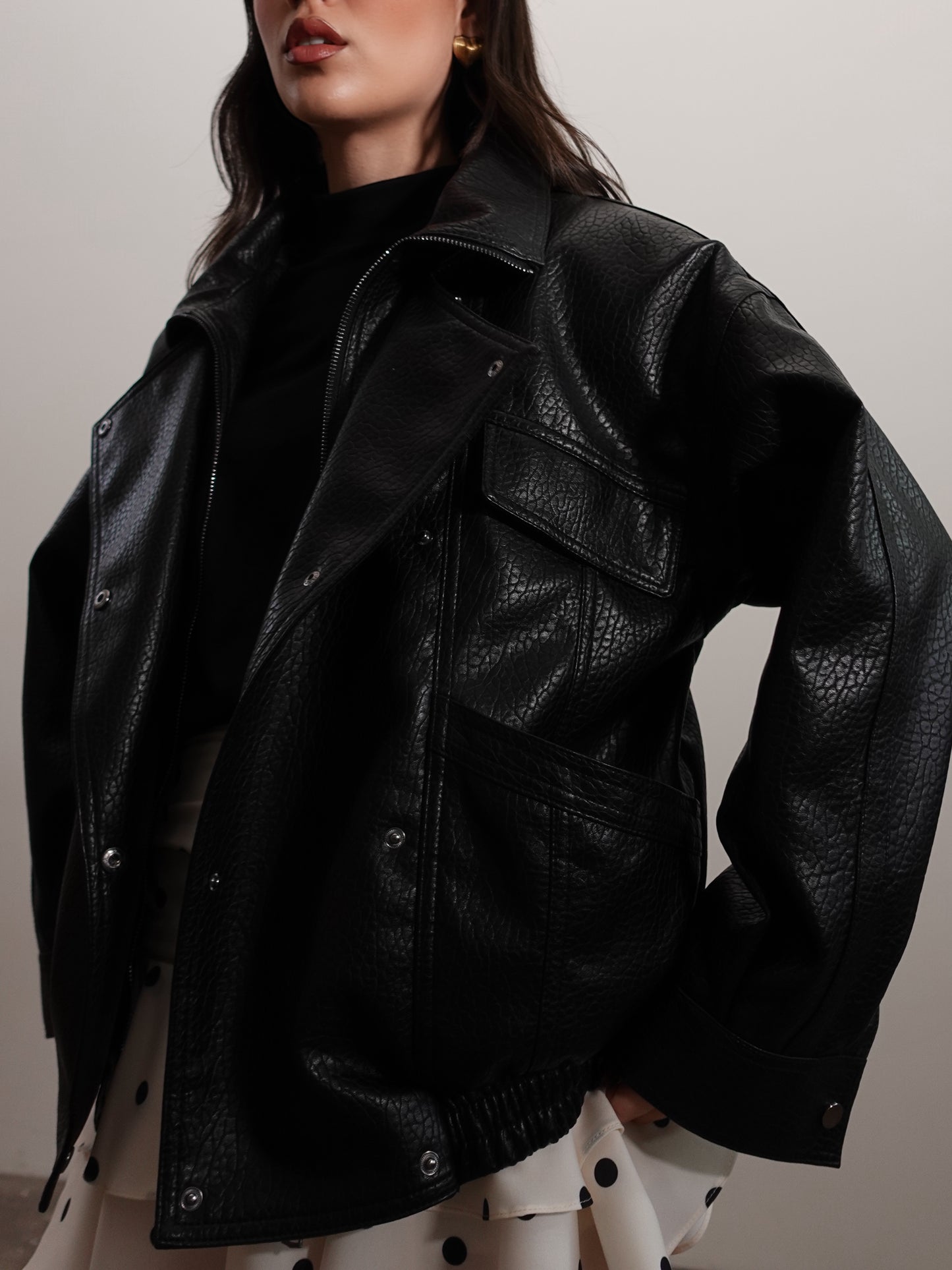 CHIODO JAPAN IN ECOPELLE - NERO 16182