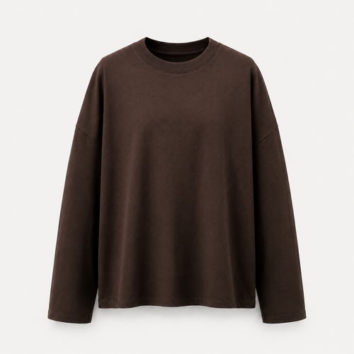 LONG-SLEEVE BASIC LUMINA - CIOCCOLATO LD6024