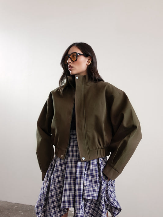 GIACCA TOKYO IN COTONE - VERDE 11221