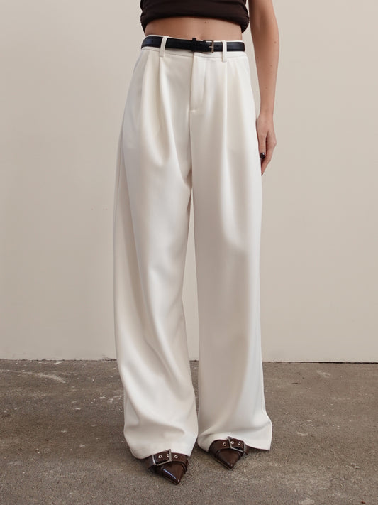 PANTALONI A PALAZZO LISBONA - BIANCO 68806