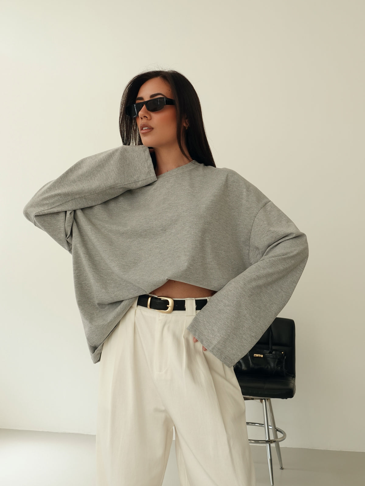 LONG-SLEEVE BASIC LUMINA - GRIGIO LD6024