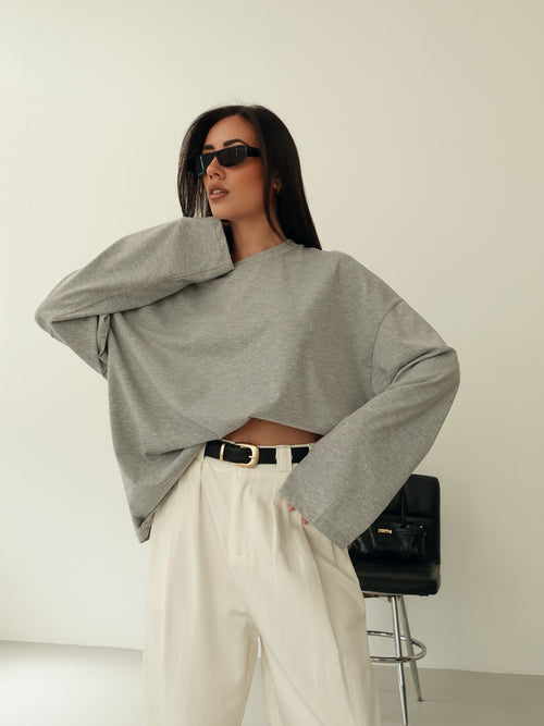 LONG-SLEEVE BASIC LUMINA - GRIGIO LD6024