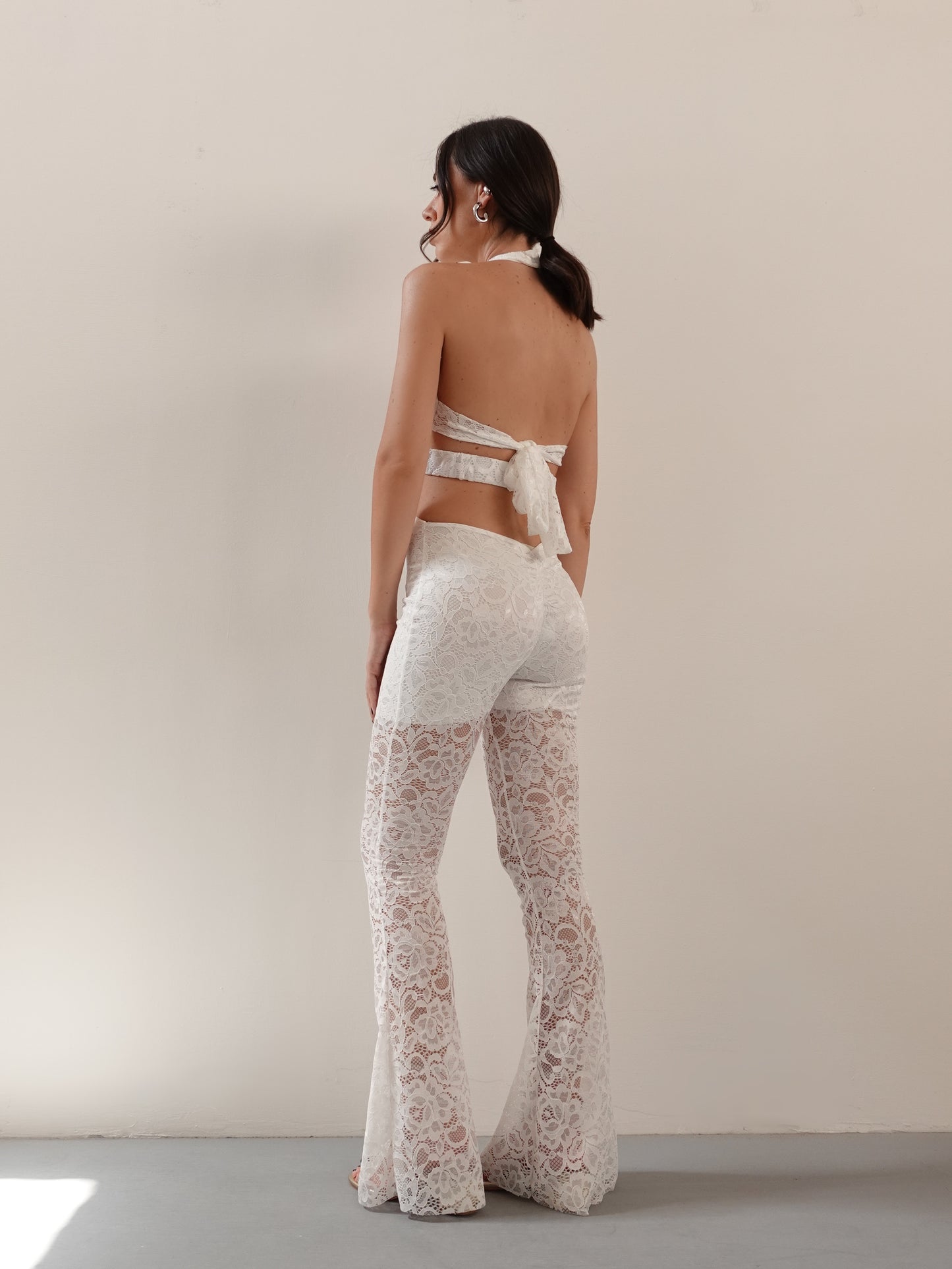 JUMPSUIT IN PIZZO MYRTHOS - BIANCO 3119