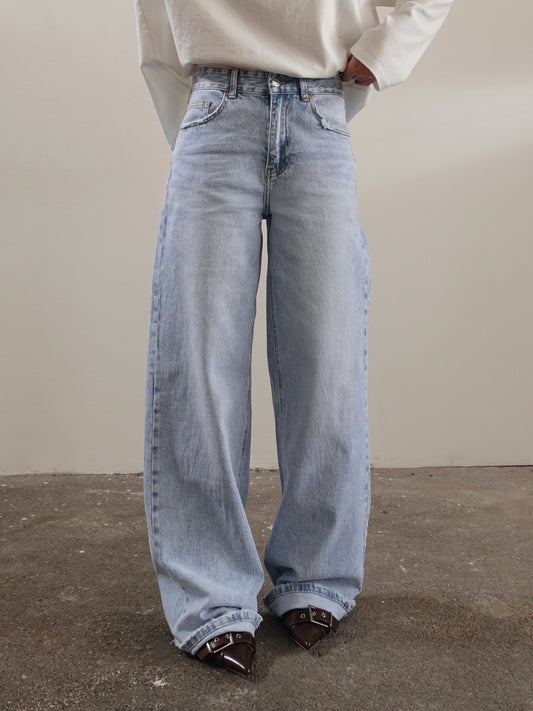 JEANS WIDE LEG LIGHT BLU 5119