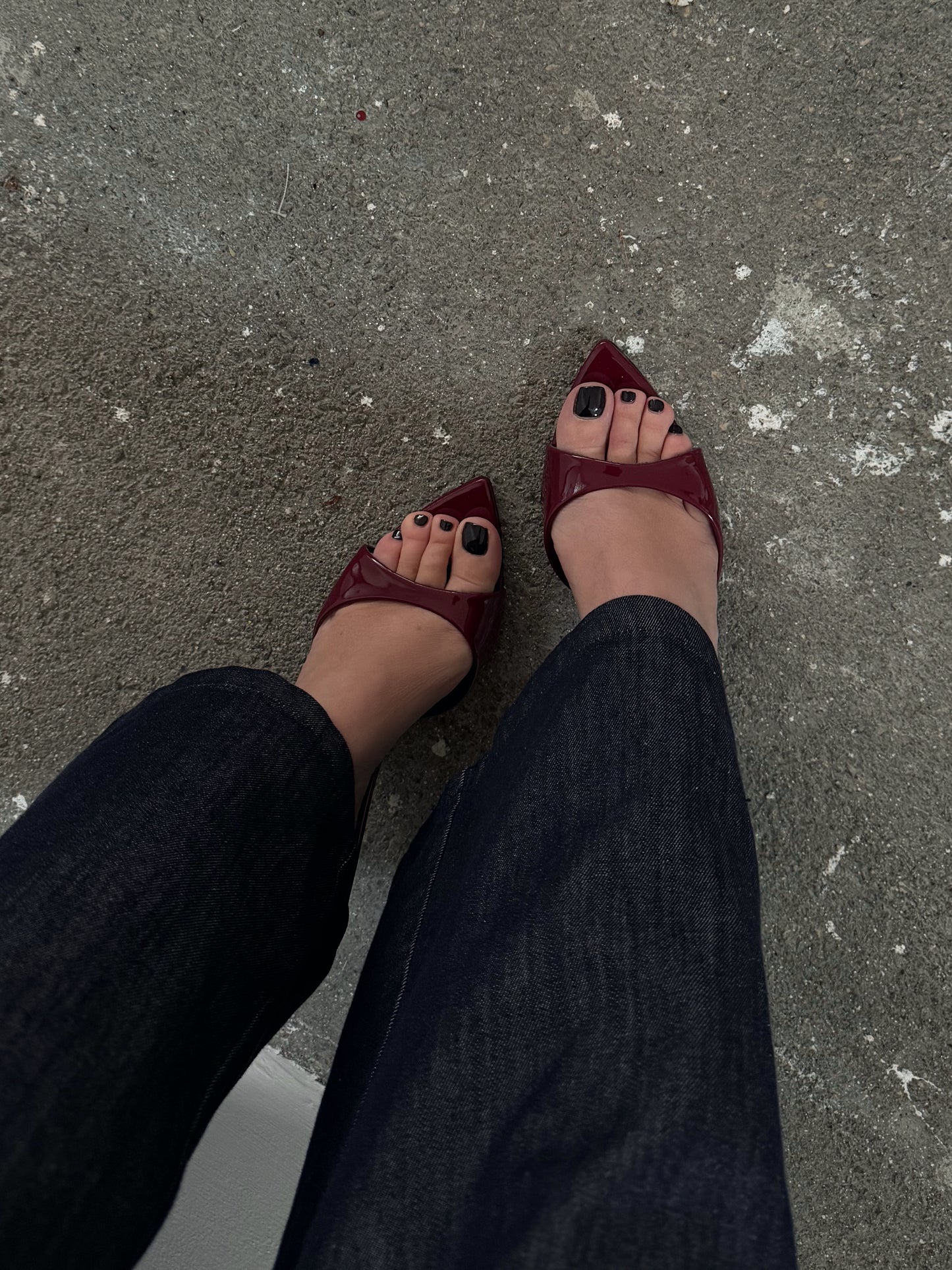 SANDALO TACCO A SPILLO PAINTED - WINE OK139