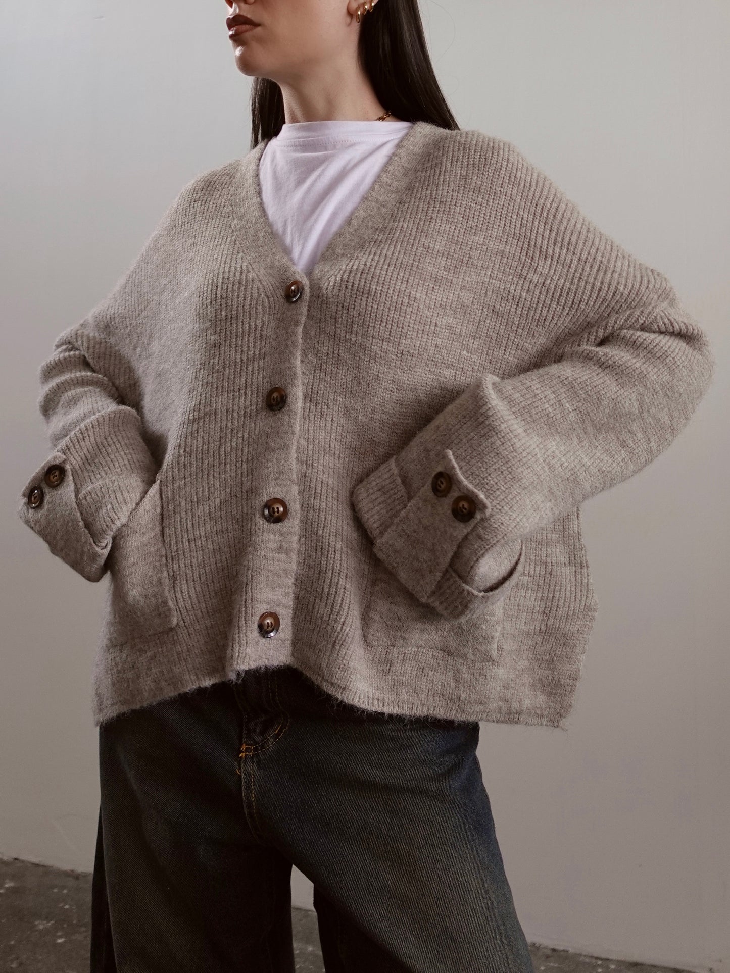 CARDIGAN IN LANA COURMAYEUR (+ COLORI) 7100