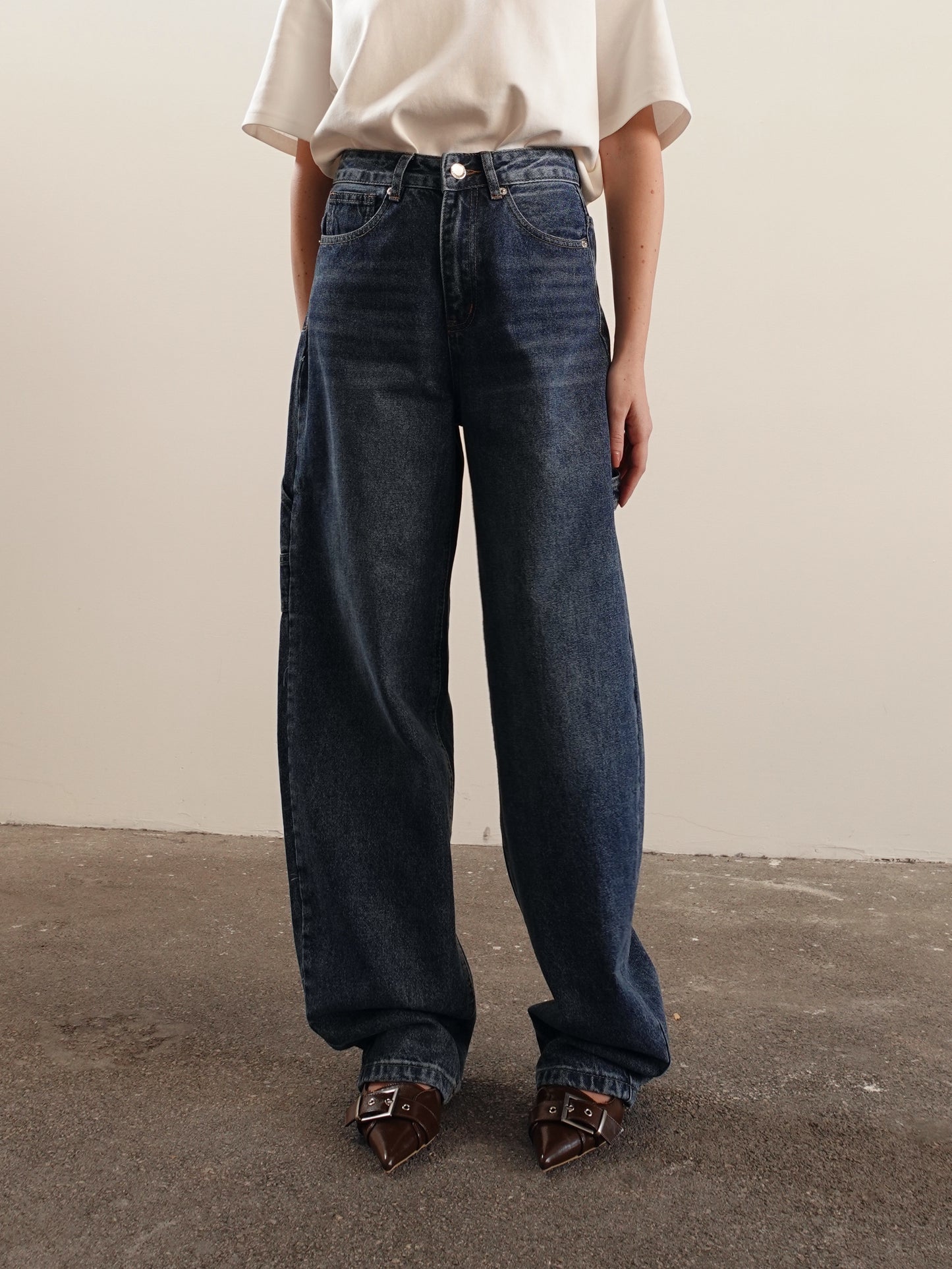 JEANS CARPENTER BAGGY FIT - DENIM MEDIO 3449