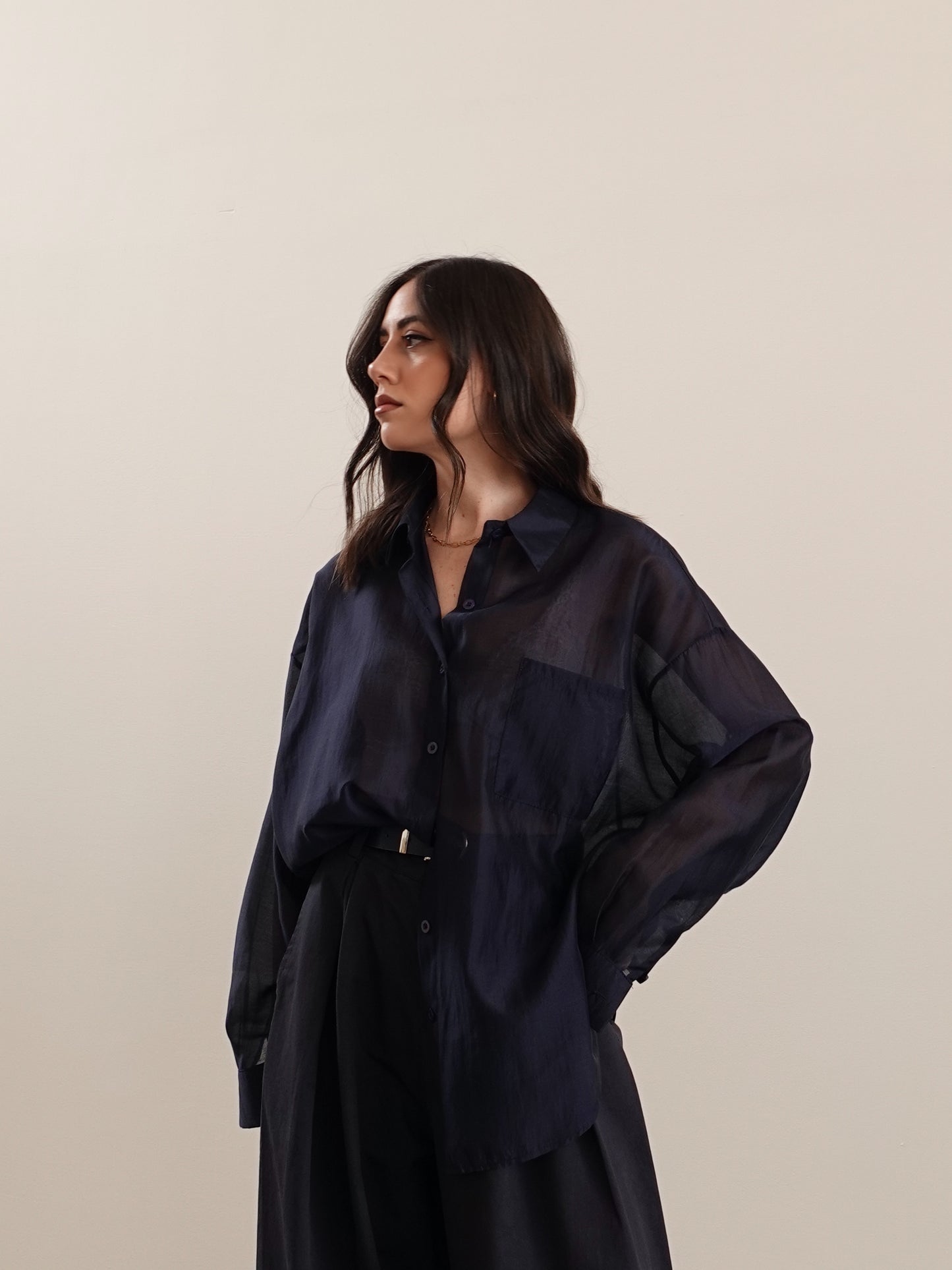 CAMICIA VELATA COLORFUL - BLU 6808