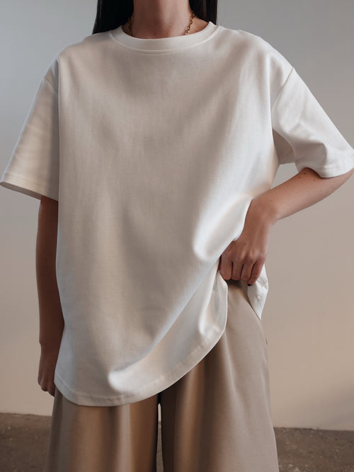 T-SHIRT BASIC TOP QUALITY - BIANCO 14859