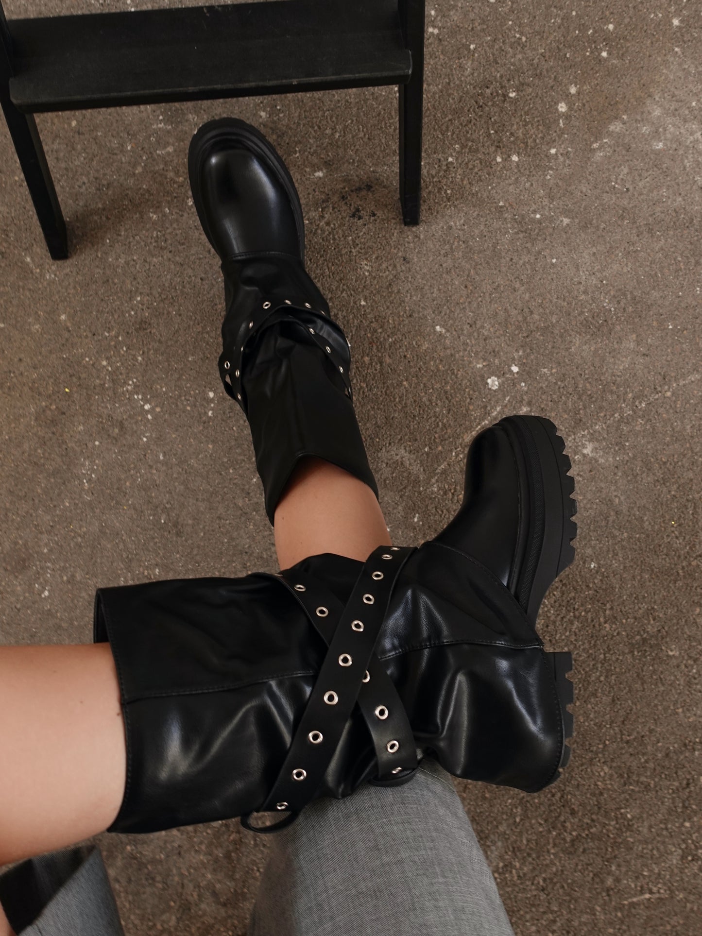 STIVALETTO BIKER - NERO 7515-01