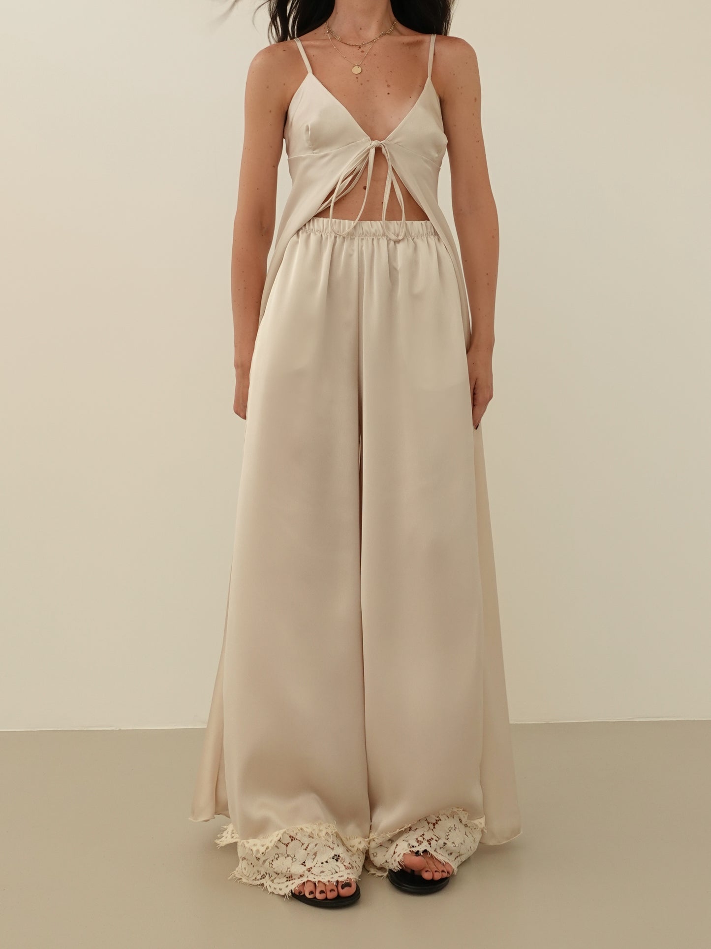 COORDINATO SATIN MONTECARLO - BEIGE 60621