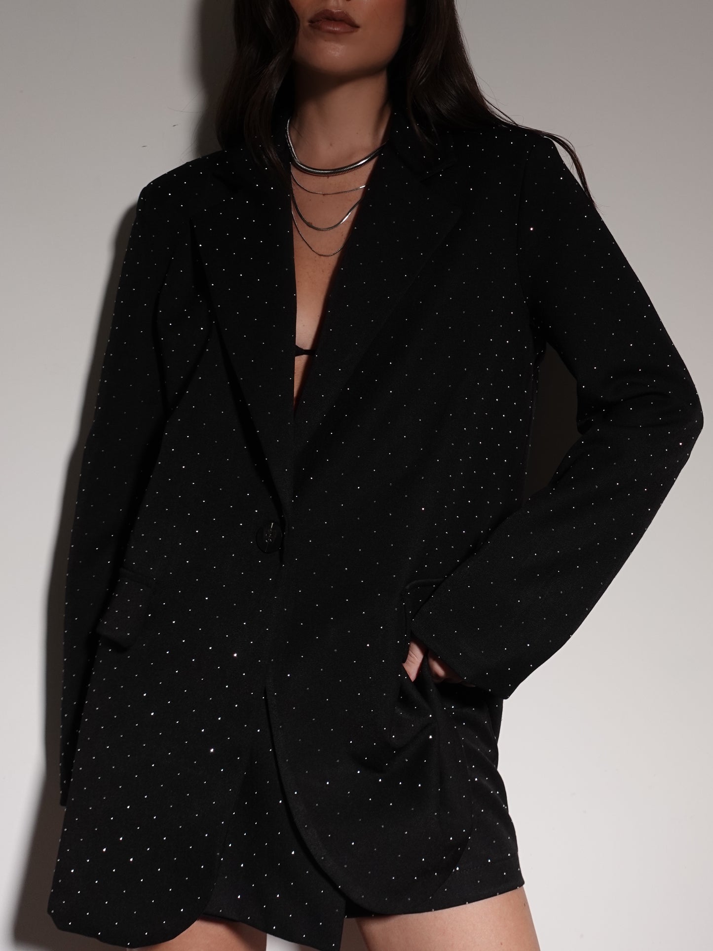 GIACCA SHINE - NERO 9001