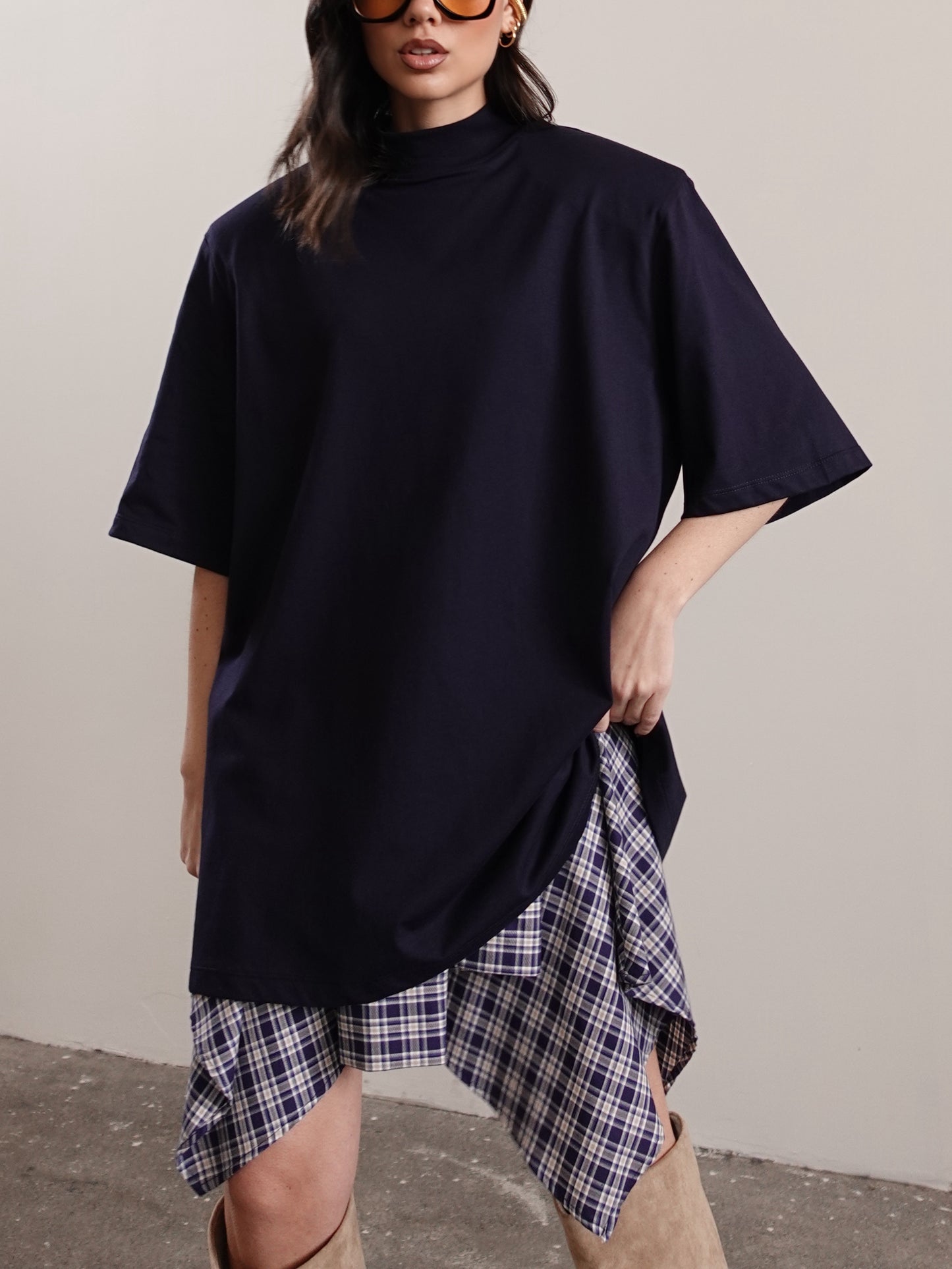 T-SHIRT GILDA CON SPALLINE - BLU