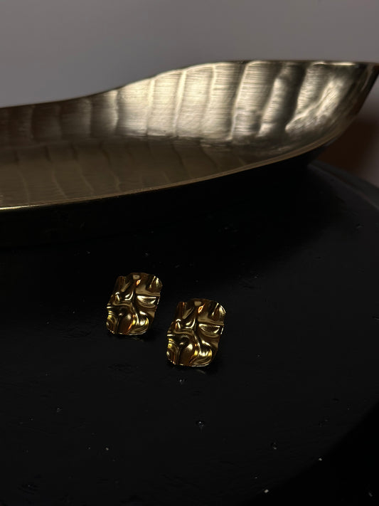 ORECCHINI BOTTONE MOMA - ORO