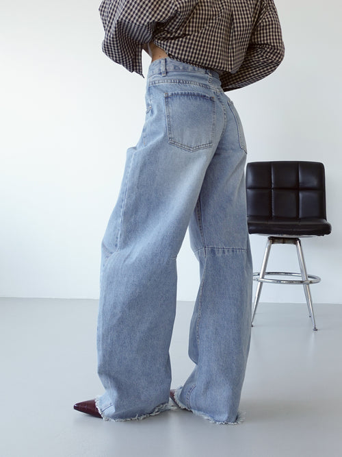 JEANS SKATER BALLOON FIT - LAVAGGIO CHIARO 2044