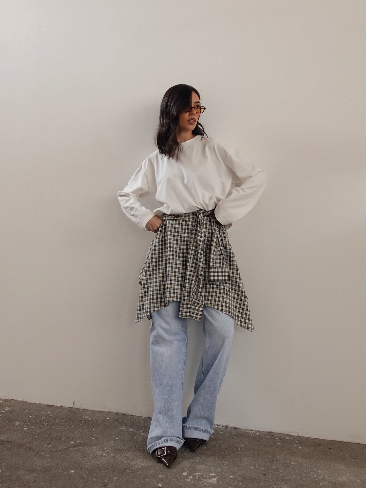 JEANS WIDE LEG LIGHT BLU 5119