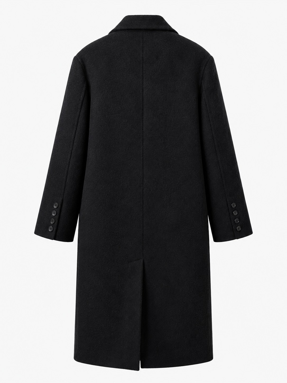 CAPPOTTO DOPPIOPETTO IN LANA - NERO HAR035