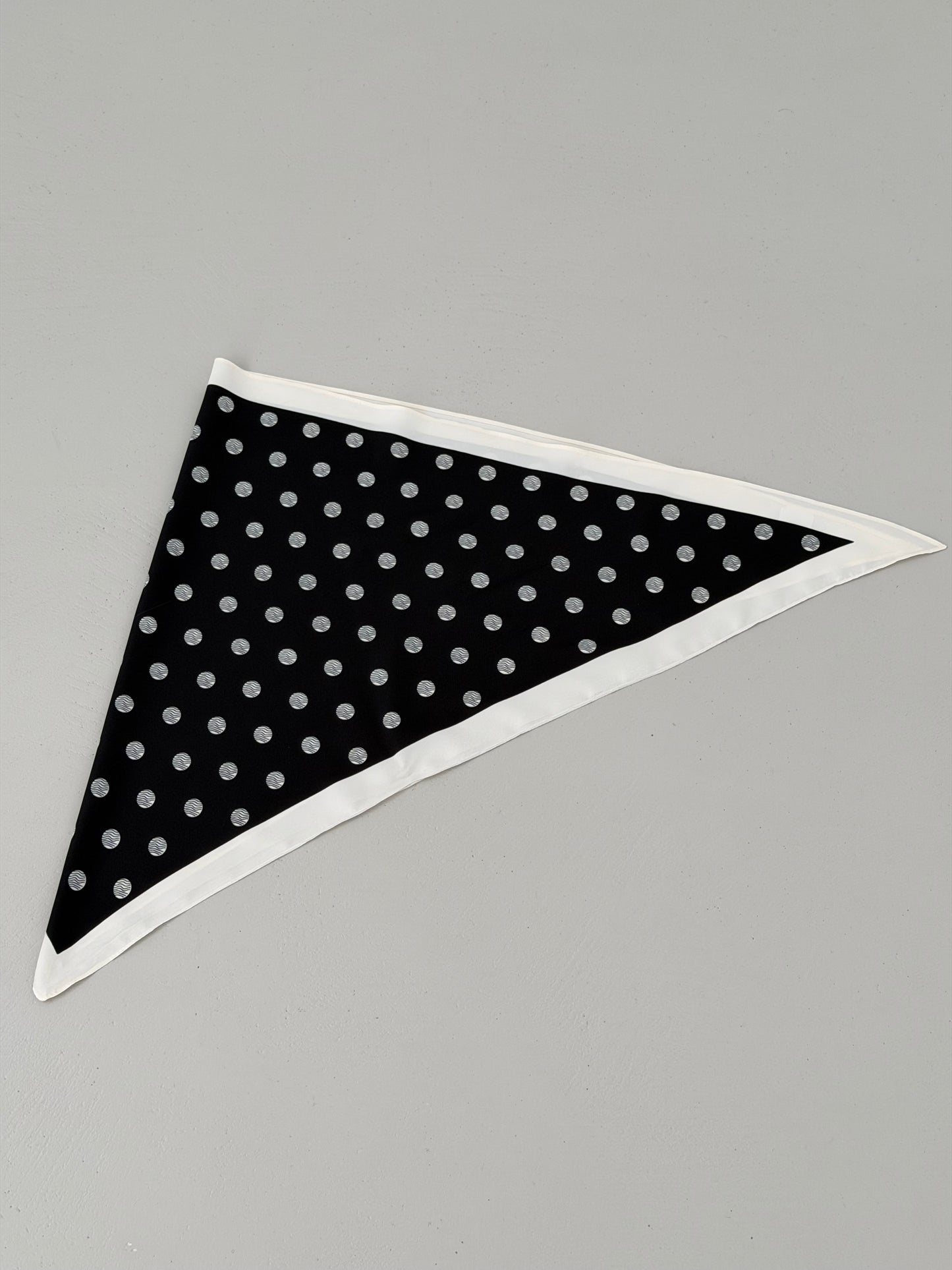 FOULARD A POIS - NERO