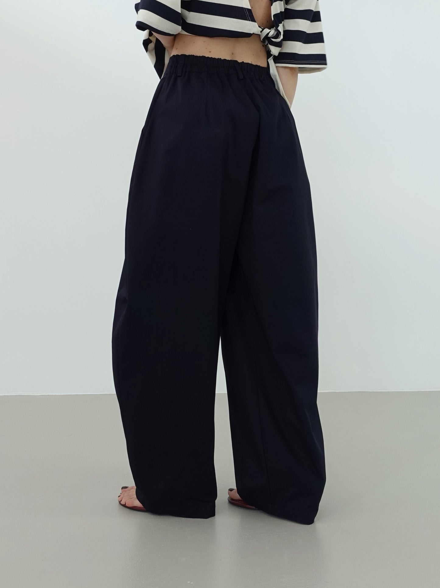 PANTALONI BALLOON 100% COTONE - BLU 12651