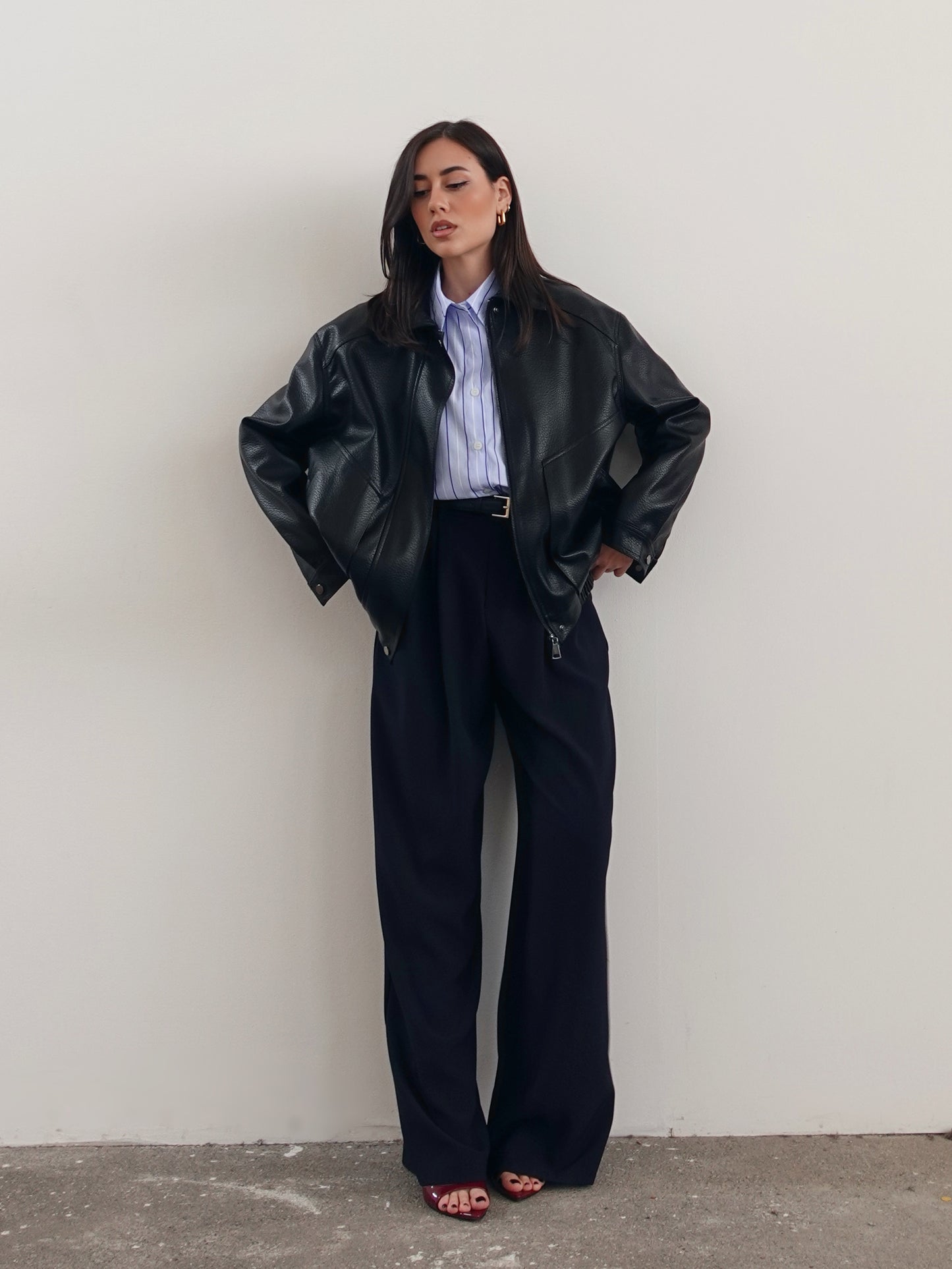 GIACCA CLYDE IN ECOPELLE - NERO B635