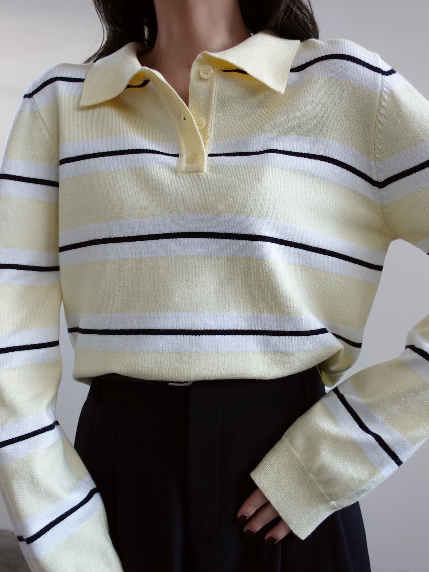 POLO SPRING A RIGHE - GIALLO 9522