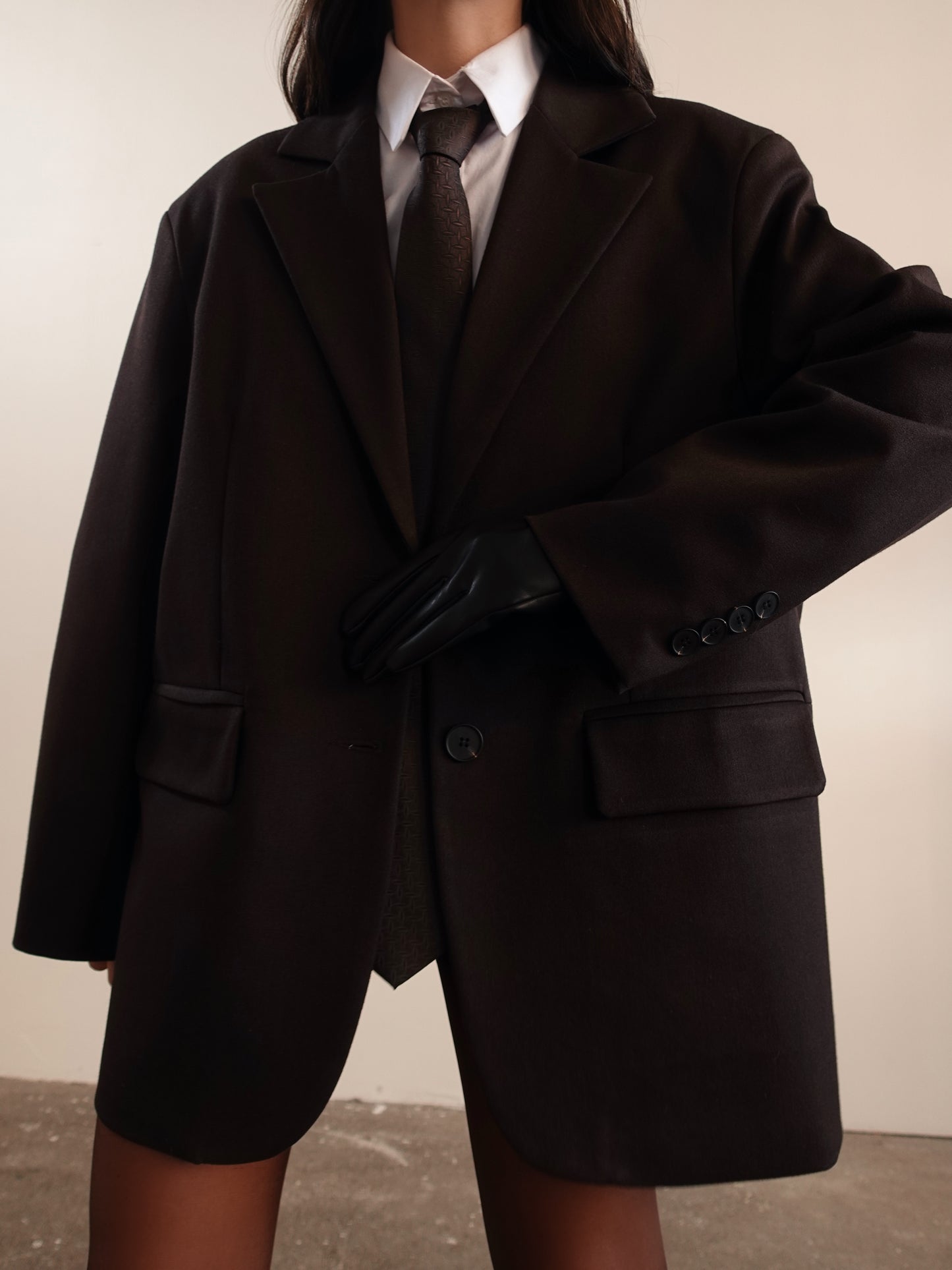 BLAZER LUMINA OVERSIZE - MARRONE LD3656