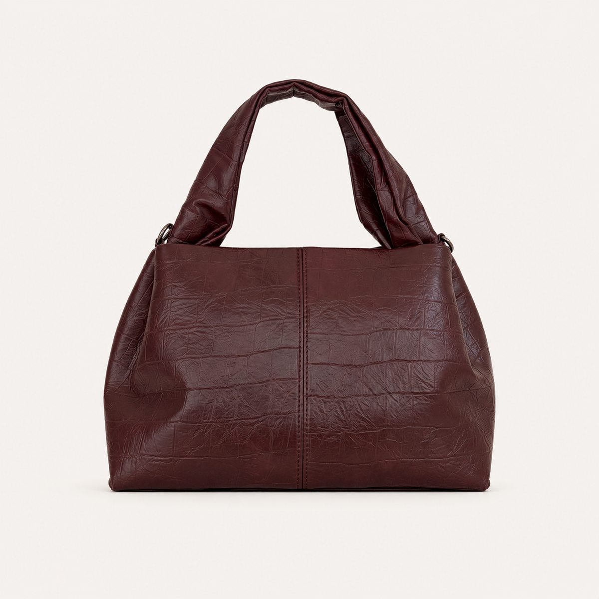 HOBO BAG CROCO - BURGUNDY